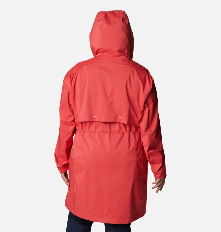 Women's Columbia Weekend Adventure Long Shell Jackets Red | Plus Size CA-HL053